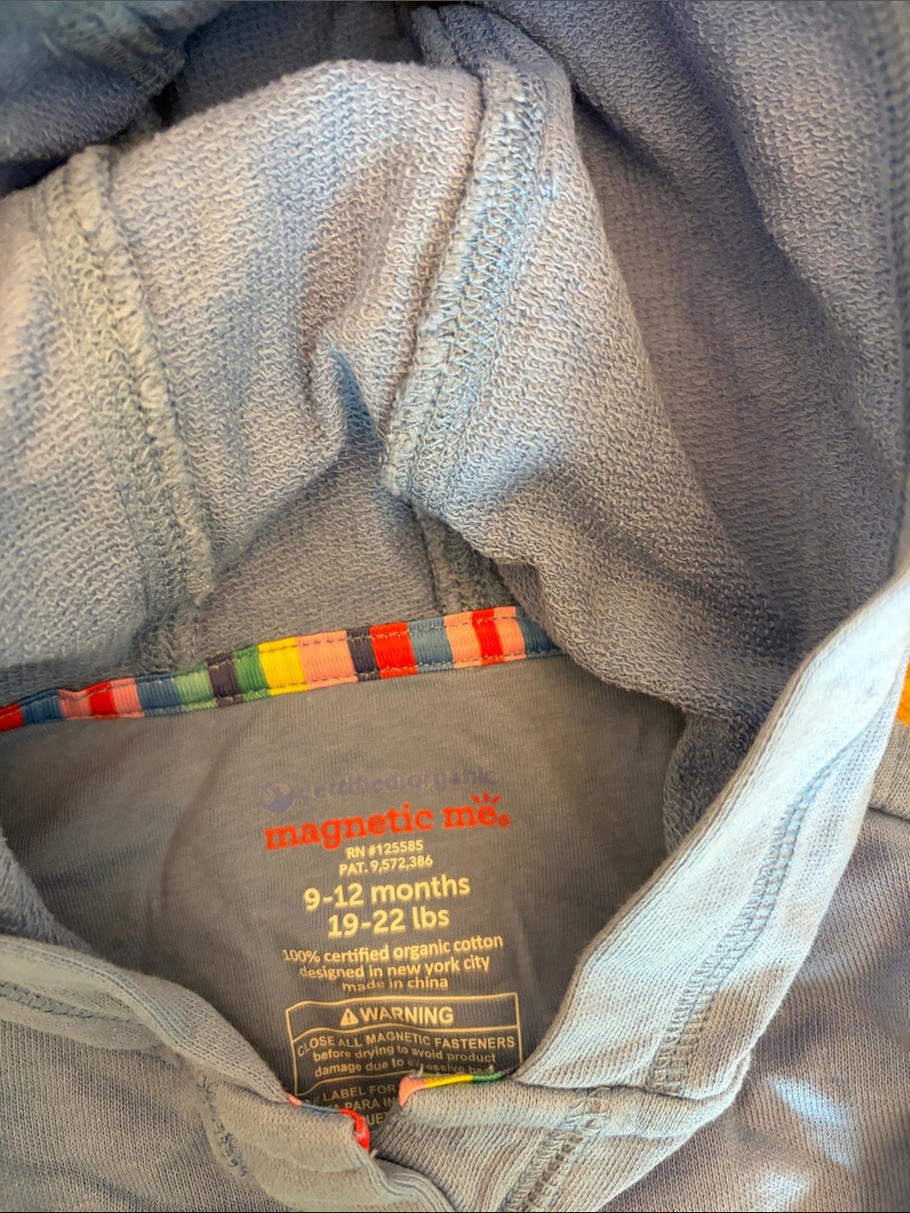 Magnetic Me Blue Hoodie Sweatshirt for Kids - Picture 2 of 3